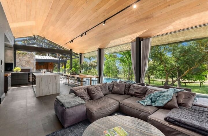 Functional indoor or outdoor living space.