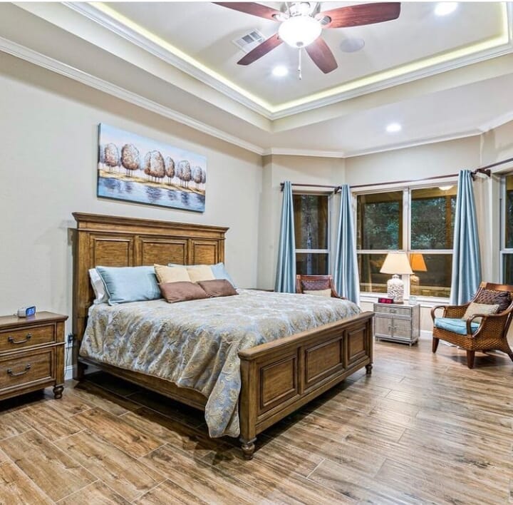 Realestate in China Spring, Texas, USA. Master bedroom